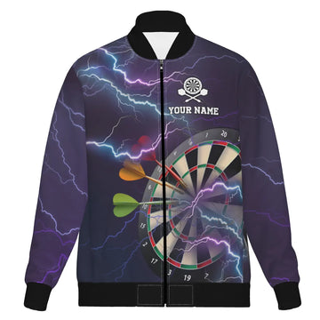 Dart Jacket Bliksem en Donder in Blauw en Paars Q2407