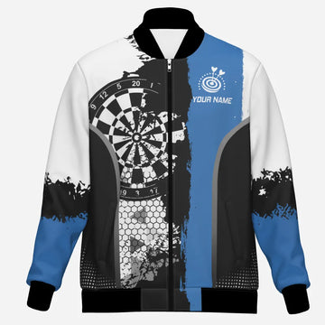 Zwarte en Blauwe Grunge Dartjacks T1216