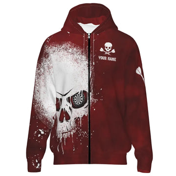 Rode Darts Rits Hoodie L1375