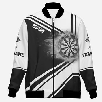 Dart Jacket Zwart-Wit Vuurvlam H7289