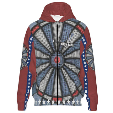 Darts Zipper Hoodie - Dartshirts voor Mannen J6738