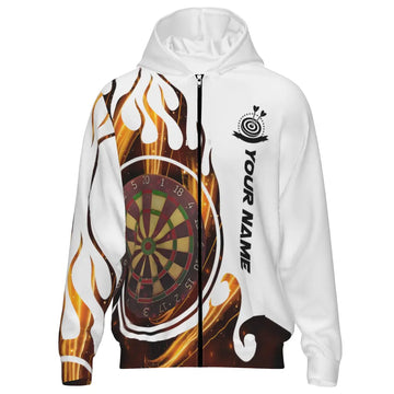 Dart Zipper Hoodie Vlam van de Dartbord L1348