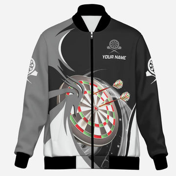 Grijs-Zwarte Darts Jas - e5637