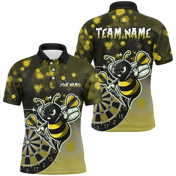 Grappige Gele Dartshirts voor Mannen - Unieke Dartkleding T2200