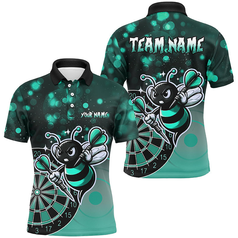 Persoonlijk Turquoise Dartshirt voor Mannen - Grappige Dartkleding T2201