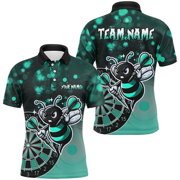 Persoonlijk Turquoise Dartshirt voor Mannen - Grappige Dartkleding T2201