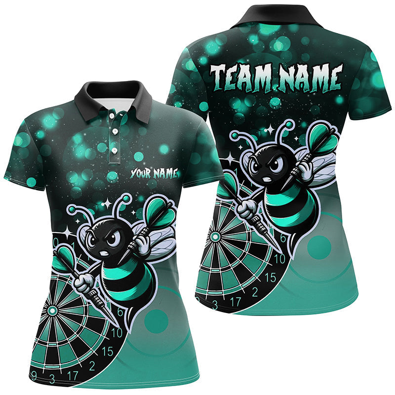 Persoonlijk Turquoise Darts T-shirt voor Vrouwen - Grappige Darts Kleding T2201