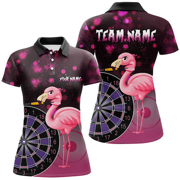 Persoonlijk Roze Flamingo Darts T-shirt voor Dames T2209