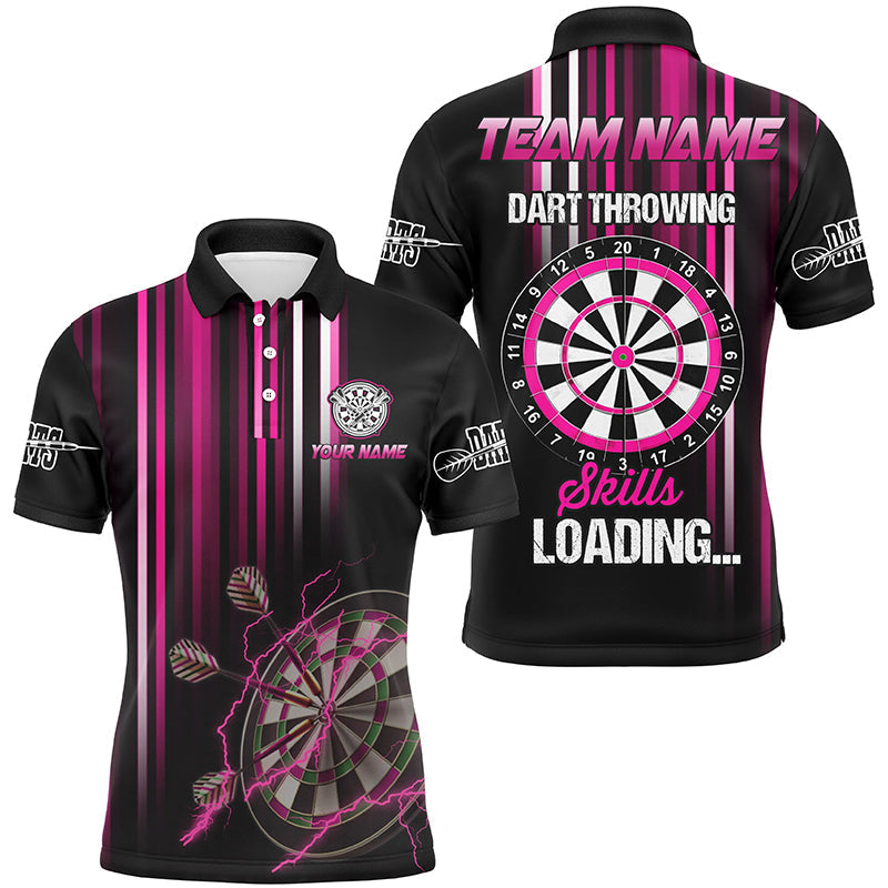 Darts Kennis Roze T-Shirt voor Mannen T2278
