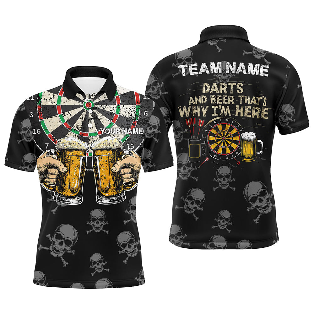 Darts Skulls T-Shirt voor Mannen - Persoonlijk Drinkshirt T1981
