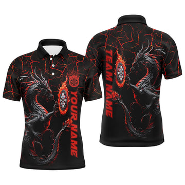 Custom Red Big Dragon 3D Printed Darts Shirts - Personalized Men's Team League Jerseys T1841