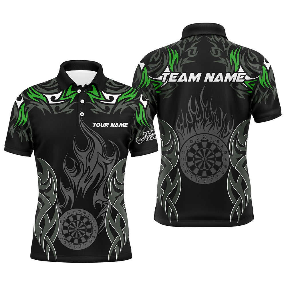 Gepersonaliseerd Groene Darts Toernooi Shirt voor Heren - Uniek en Comfortabel T2333