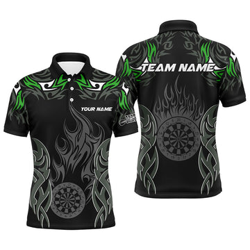 Gepersonaliseerd Groene Darts Toernooi Shirt voor Heren - Uniek en Comfortabel T2333