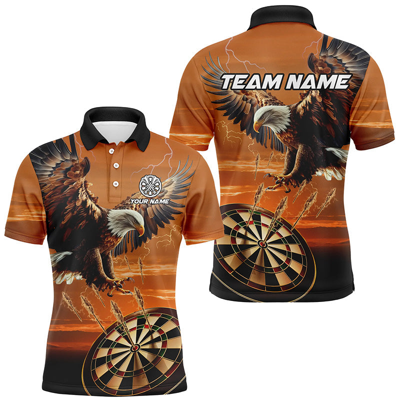 Heren Gepersonaliseerd Adelaar 3D Dartbord Darts Shirt T2270