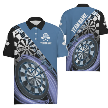 Heren Darts Poloshirt met Gepersonaliseerde Naam U895 M759