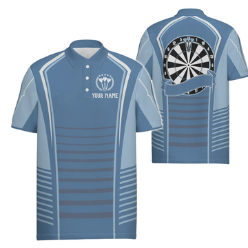 Heren Darts Polo Shirt Blauw K739