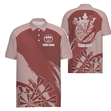 Persoonlijke Rode Darts Polo voor Mannen y6174