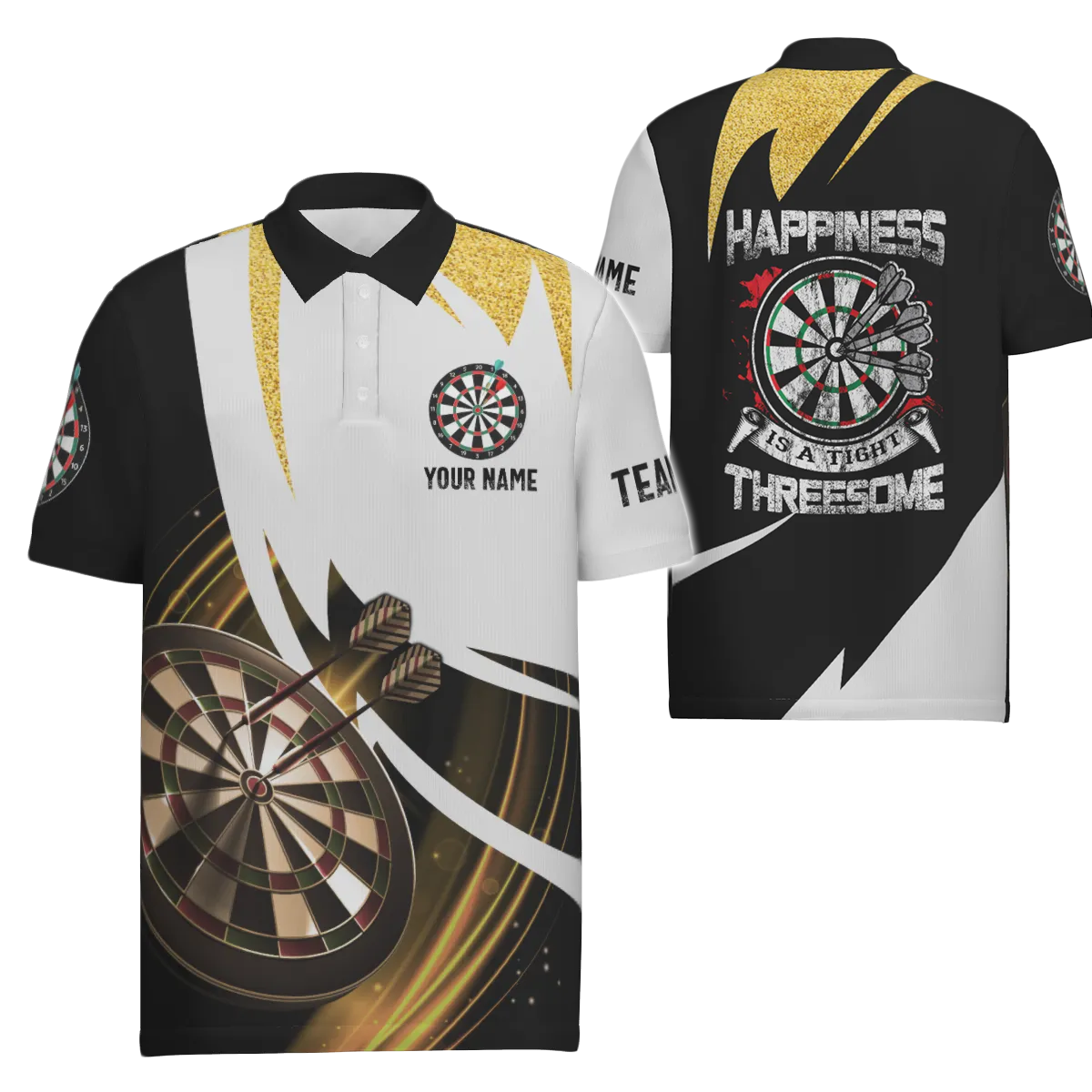 Heren Geluk: Darts Poloshirt G613