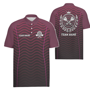 Heren Polo met Golfende Dart Ontwerp W327