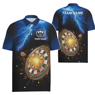 Heren Polo Shirt met Bliksem en Donder U294