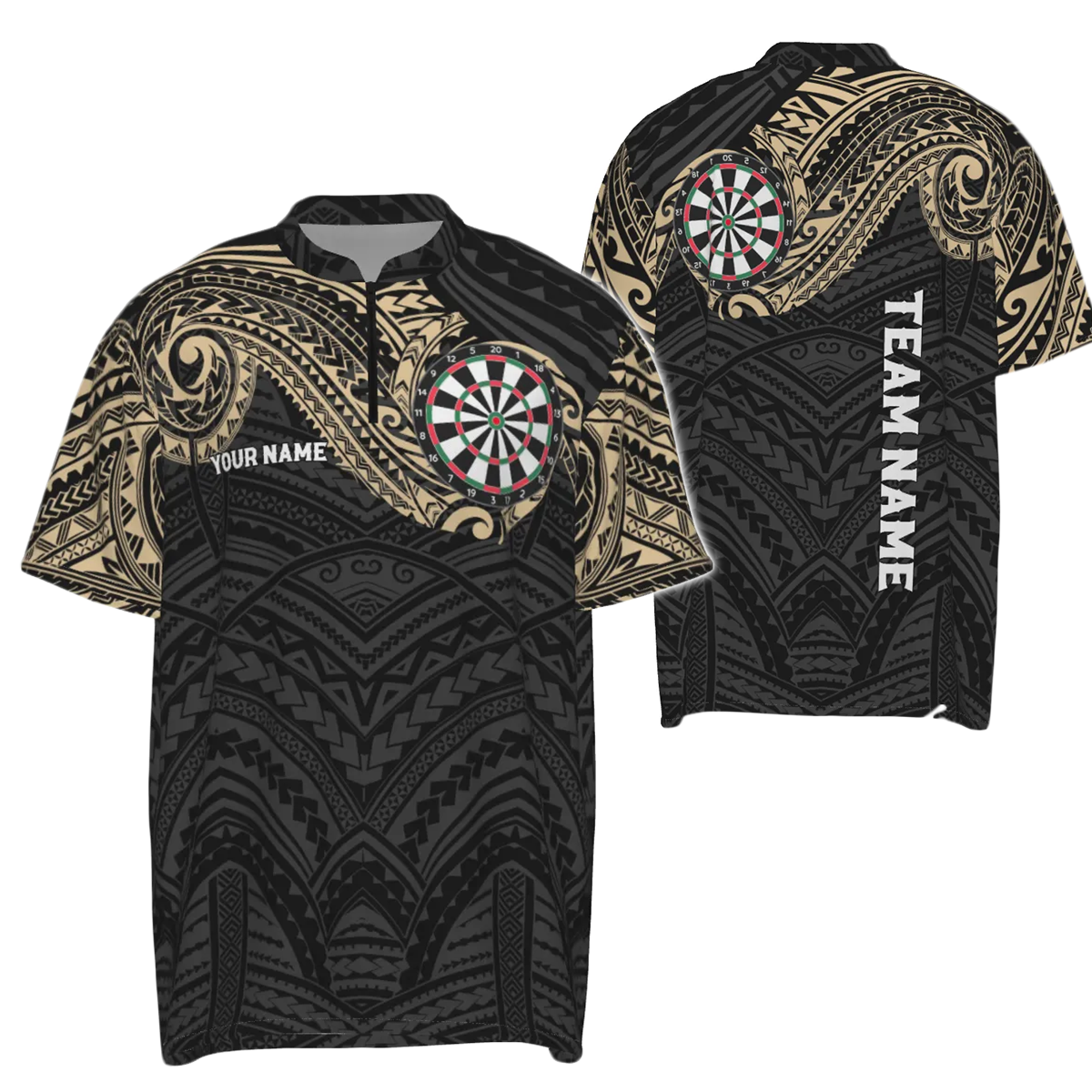 Heren Champion Tribal Darts 1/4 Zip Shirt E194