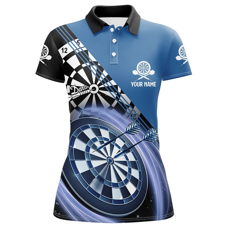 Dames Blauwe Darts Poloshirt M759