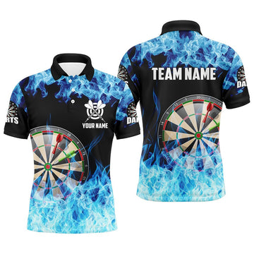 Heren Polo met Blauwe Vlam Darts T1227