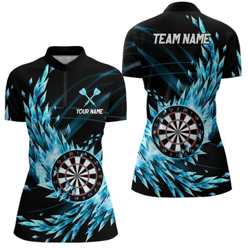 Vrouwelijke IJs Darts Kwart-Ritssluiting Shirts T1210