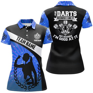 Dames Polo Shirt met Blauwe Strepen R242
