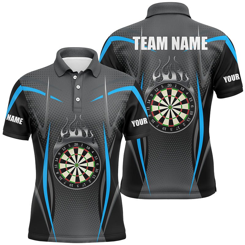 Heren Polo Shirt Darts in Blauwgrijs L1382
