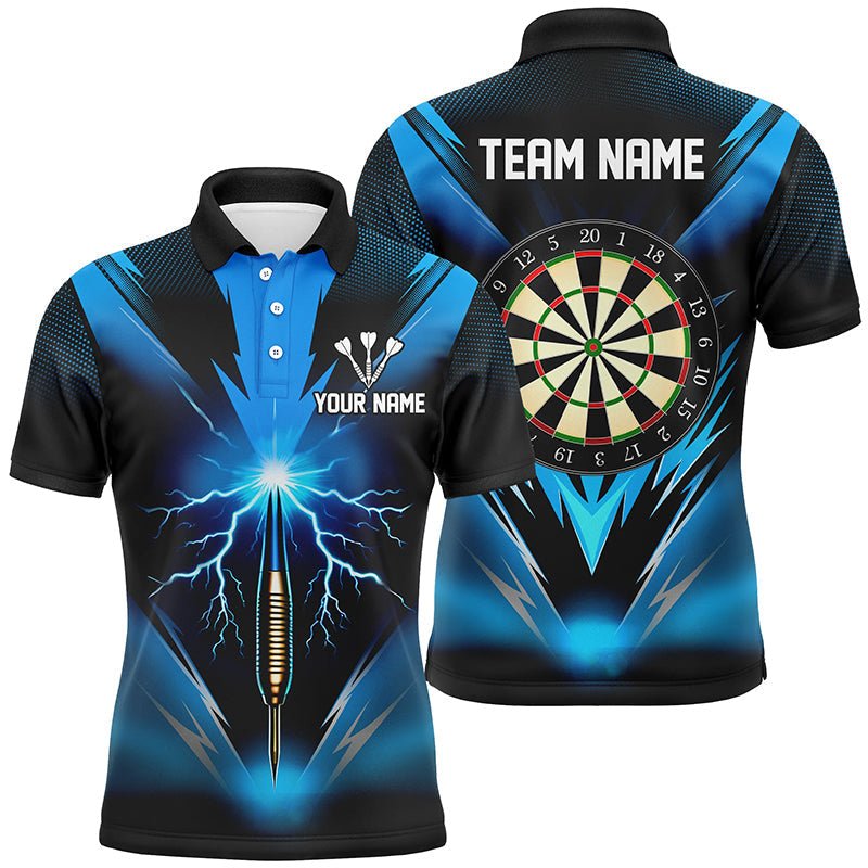 Heren Polo Jersey met Bliksemblauw Darts L1373