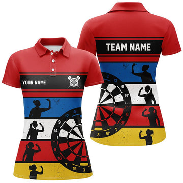 Op maat gemaakte Retro Darts Polo Shirt voor Dames L1340