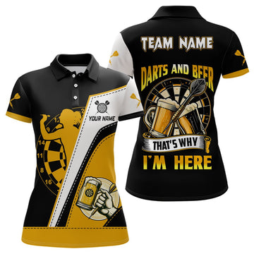 Grappige Bier Darts Poloshirt voor Dames L1457