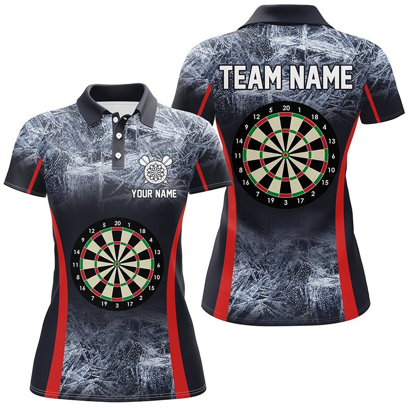 Dames IJsblauwe Darts Poloshirt L1358