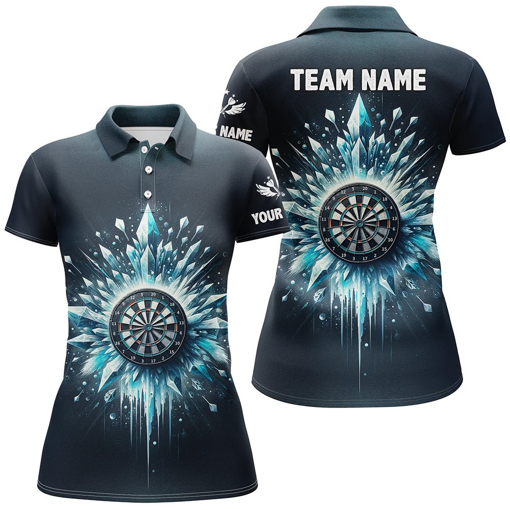 Dames IJsblauwe Darts Poloshirt L1362