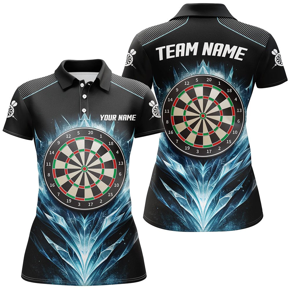 Ice Blue Darts Polo Shirt voor Dames L1240