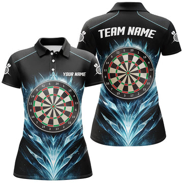 Ice Blue Darts Polo Shirt voor Dames L1240