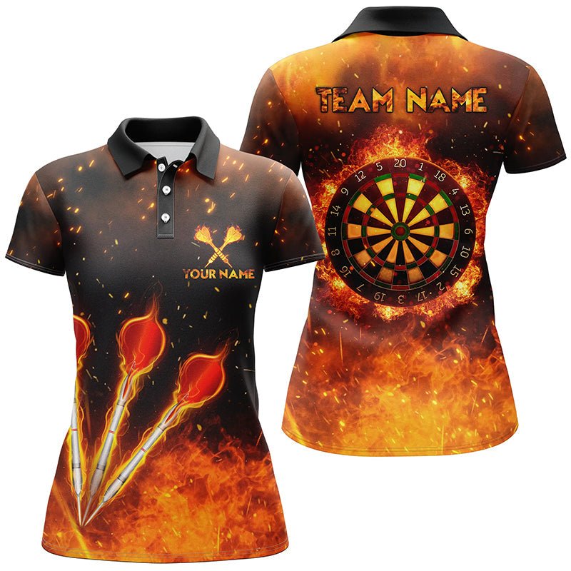 Vuurige Oranje Darts Polo voor Dames L1440