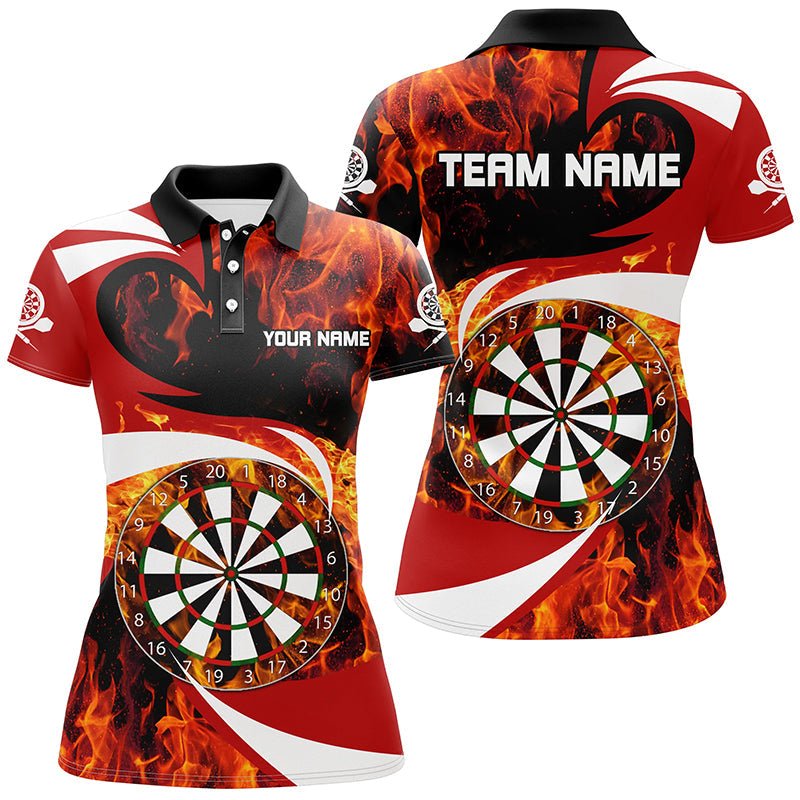 Persoonlijke Rode Dart Poloshirt voor Dames L1365