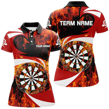 Persoonlijke Rode Dart Poloshirt voor Dames L1365