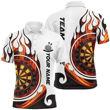 Heren Dart Polo Shirt Vuurvlam Dartbord L1348