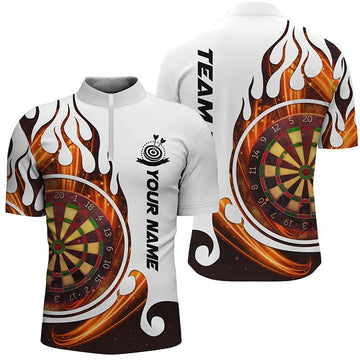 Op maat gemaakte Heren Dartshirt met Kwartrits en Naam L1348