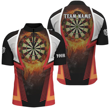 Flame Sport Darts Heren Quarter-Zip Shirt L1397