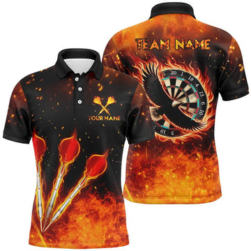 Heren Oranje Dart Polo Shirt L1441