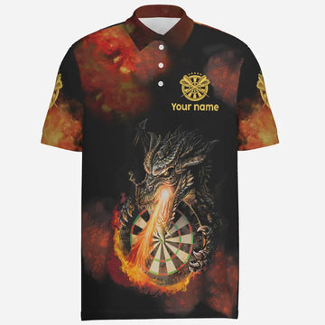 Polo Dart Shirts voor Mannen met Draakvuur B0299