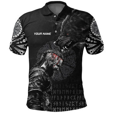 Viking Dart Polo - Ragnar en Wolf - Heren Polo - Zwart VK6612