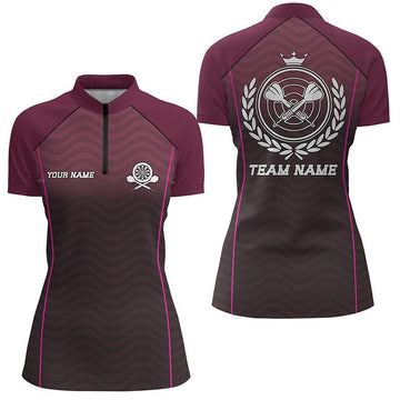 Dames Interwoven Darts Kwartrits Shirt R237