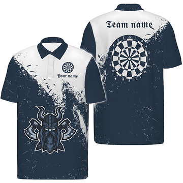 Heren Dart Polo "Viking Doel" in Marineblauw vk728