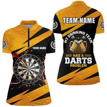 Op Maat Gemaakte Dames Dart Jerseys met Kwartelrits L1456
