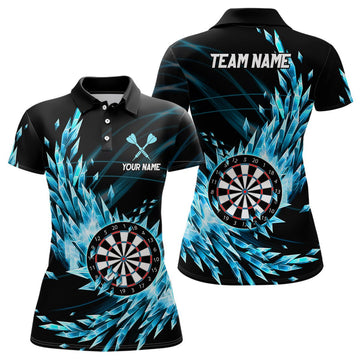 Dart Polo Shirts voor Dames - Koel en Comfortabel in Blauw T1210